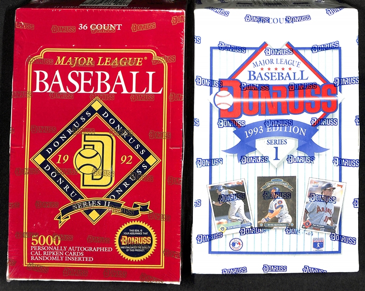 Lot of (5) Sealed Baseball Wax Boxes w. a 1993 Score Select Baseball